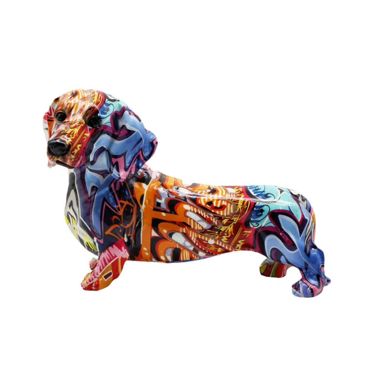 Colorful Decorative Figure of a Dachshund | Kelmera