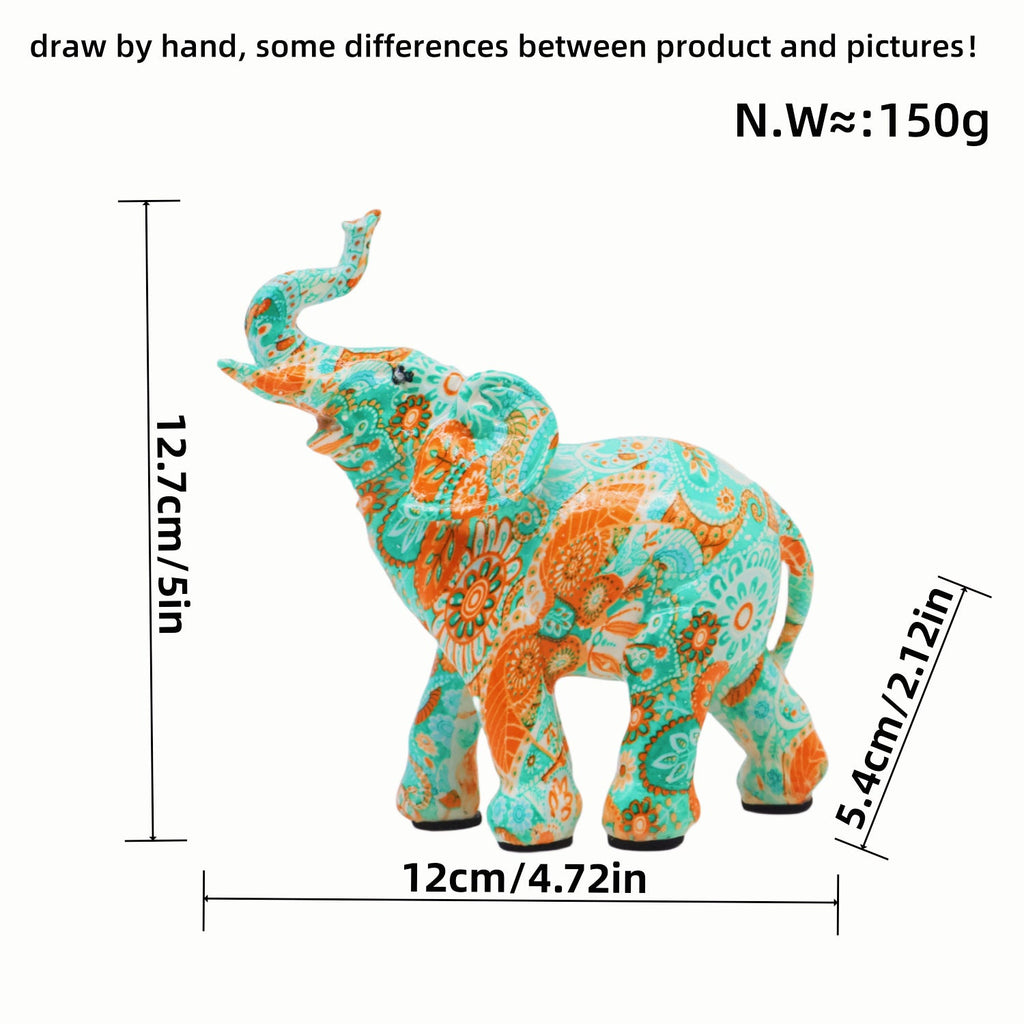 Colorful Elephants Figure | Kelmera
