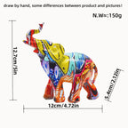 Colorful Elephants Figure | Kelmera