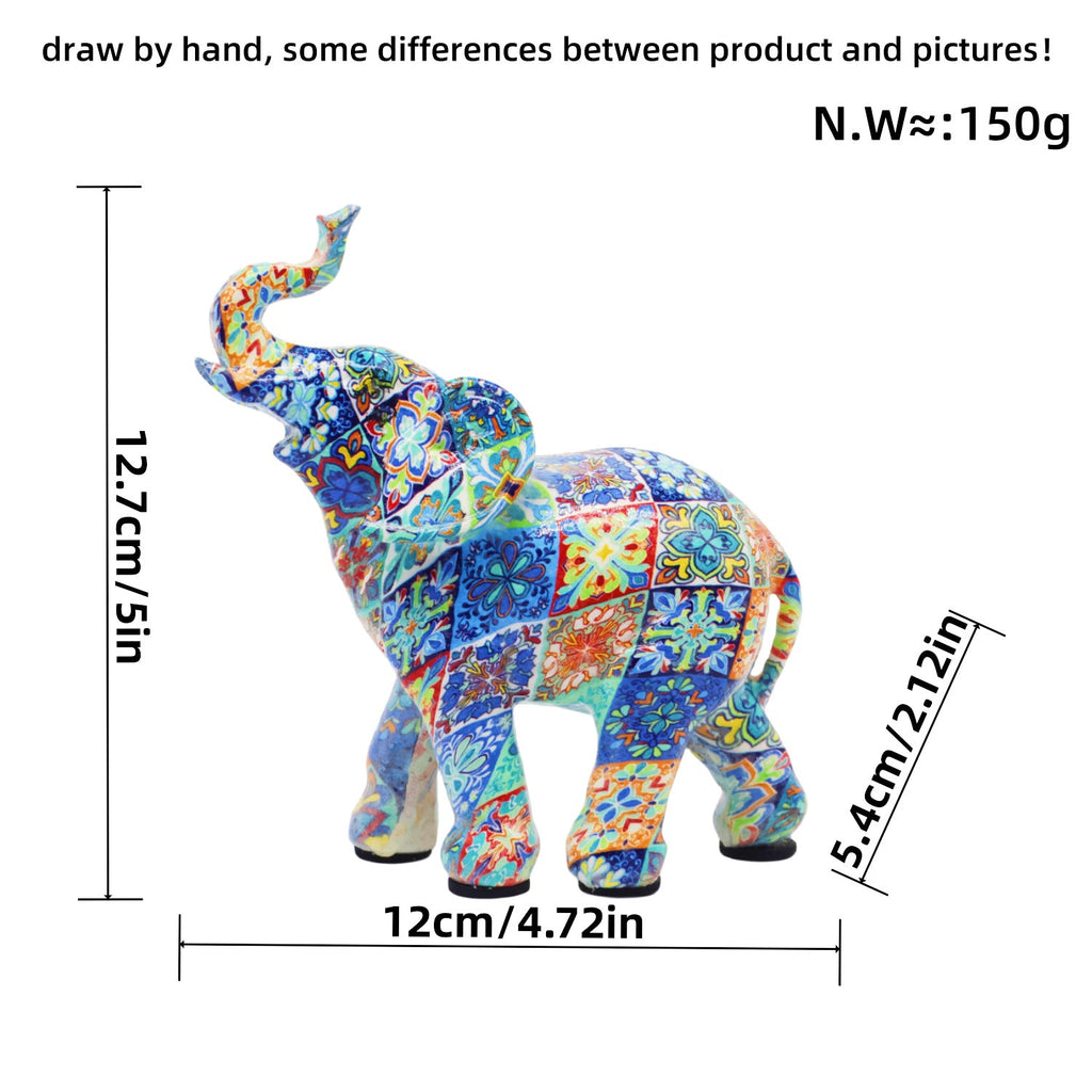 Colorful Elephants Figure | Kelmera