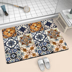 Colorful Geometric Pattern Bath Mat | Kelmera