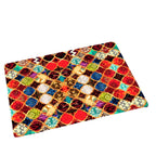 Colorful Geometric Pattern Bath Mat | Kelmera