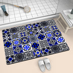 Colorful Geometric Pattern Bath Mat | Kelmera