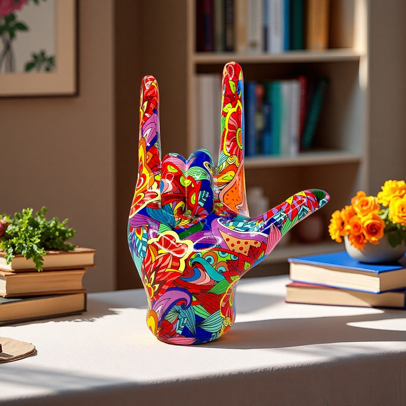 Colorful Hand Sculpture | Kelmera