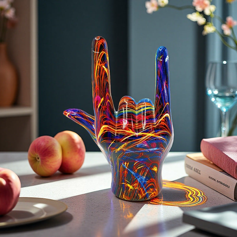 Colorful Hand Sculpture | Kelmera