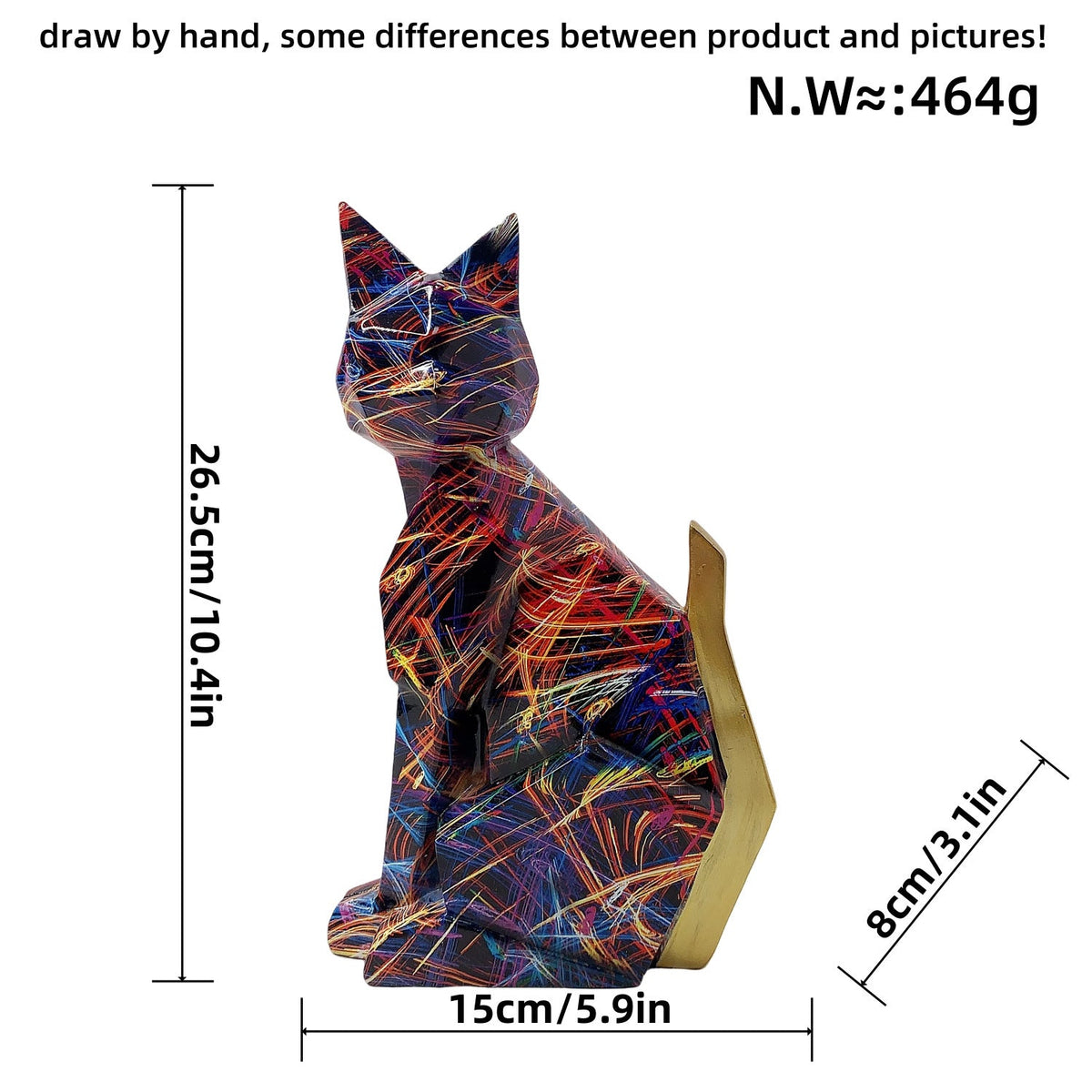 Colorful Lion Figure made of High-Quality Resin | Kelmera