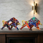 Colorful Lion Figure made of High-Quality Resin | Kelmera