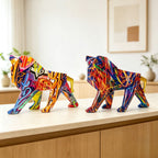 Colorful Lion Figure made of High-Quality Resin | Kelmera