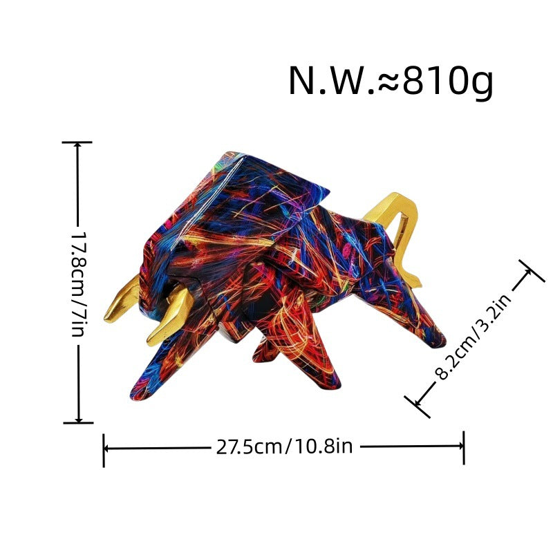 Colorful Lion Figure made of High-Quality Resin | Kelmera