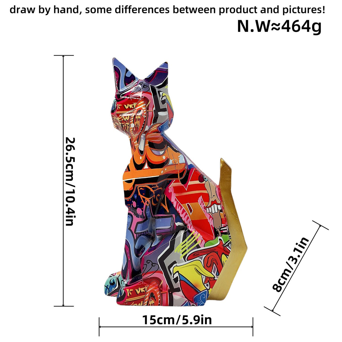 Colorful Lion Figure made of High-Quality Resin | Kelmera