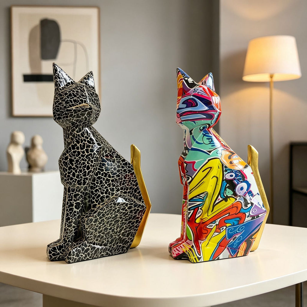 Colorful Lion Figure made of High-Quality Resin | Kelmera