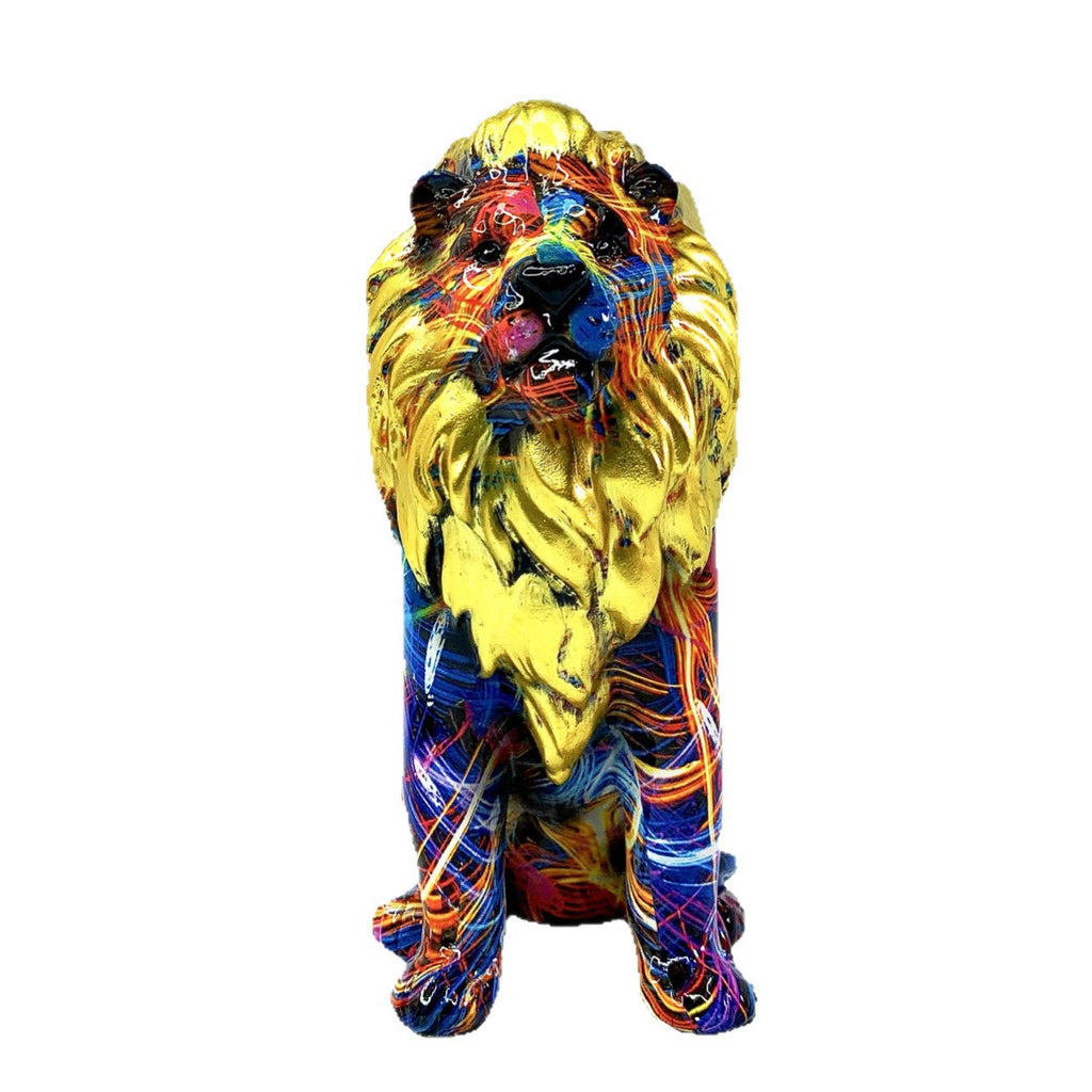 Colorful Lion Sculpture | Kelmera