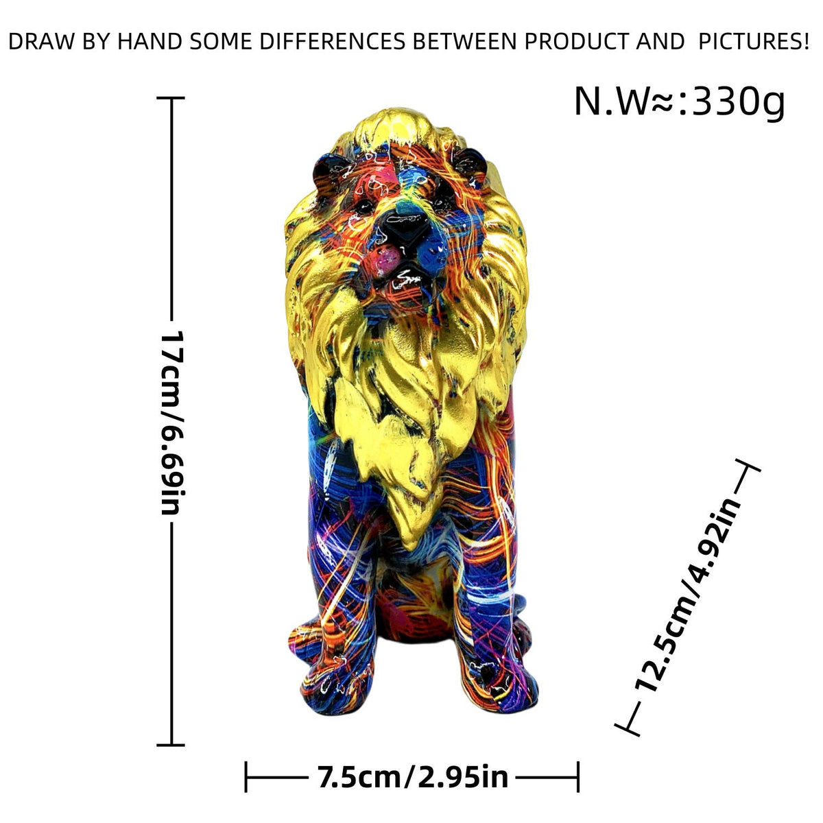 Colorful Lion Sculpture | Kelmera