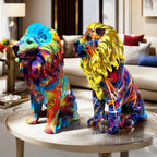 Colorful Lion Sculpture | Kelmera