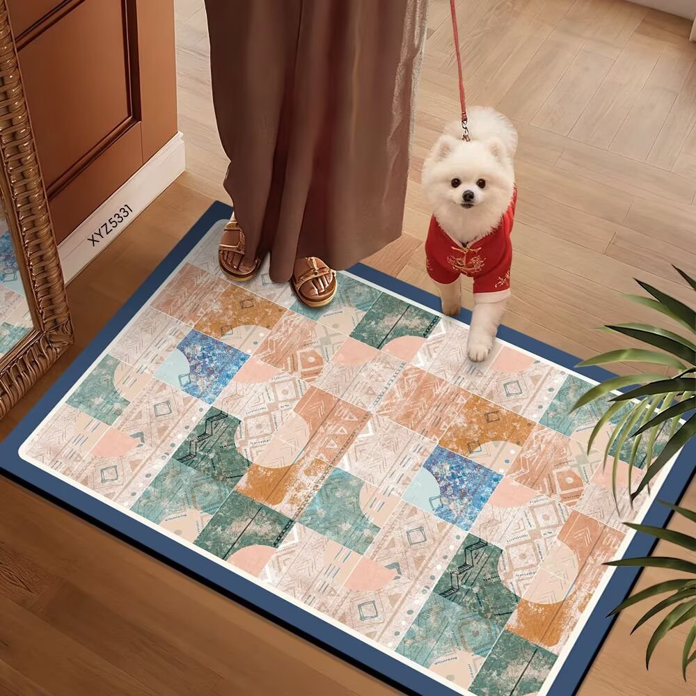 Colorful Patterned Floor Mat | Kelmera