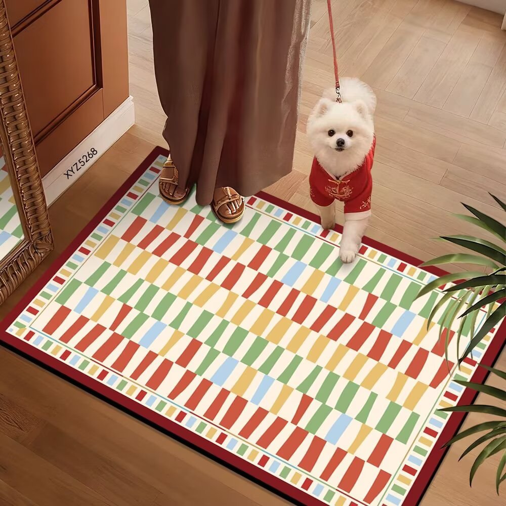 Colorful Patterned Floor Mat | Kelmera