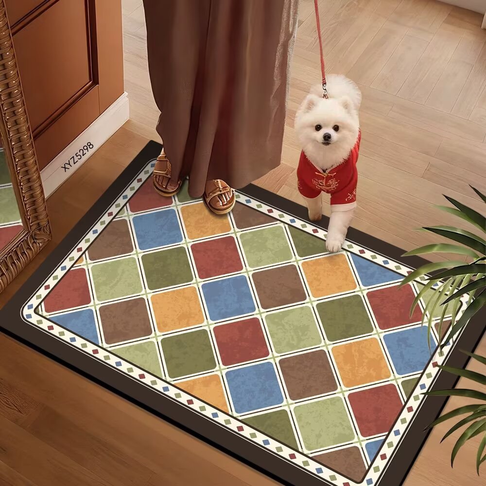Colorful Patterned Floor Mat | Kelmera