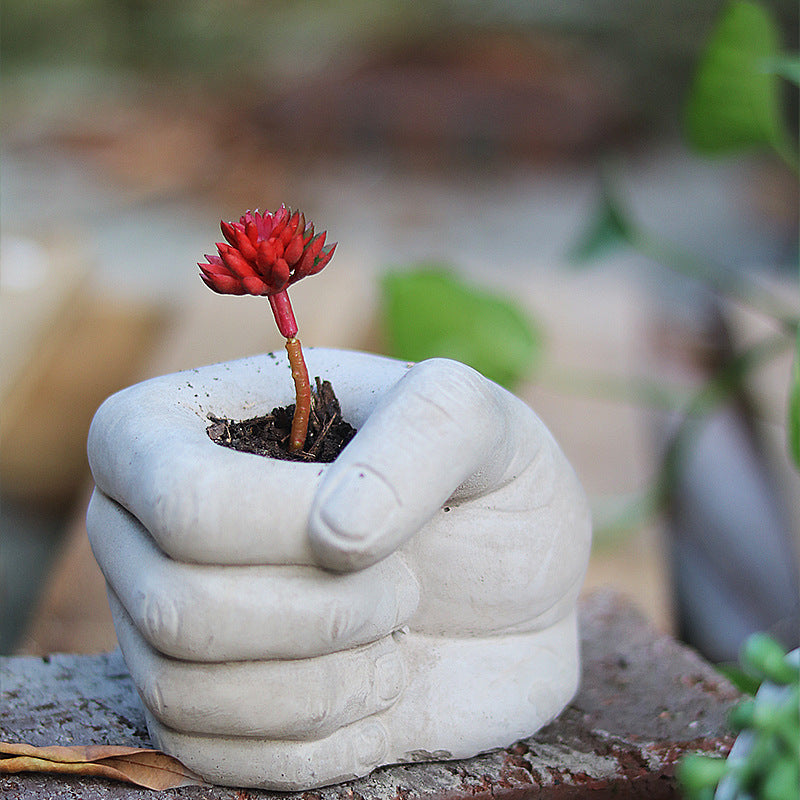 Concrete Decorative Hand Sculpture | Kelmera