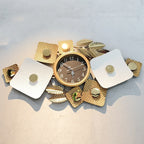 Contemporary Floral Wall Clock Sculpture | Kelmera