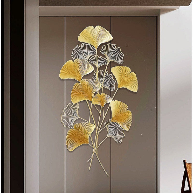 Contemporary Ginkgo Leaf Wall Sculpture | Kelmera