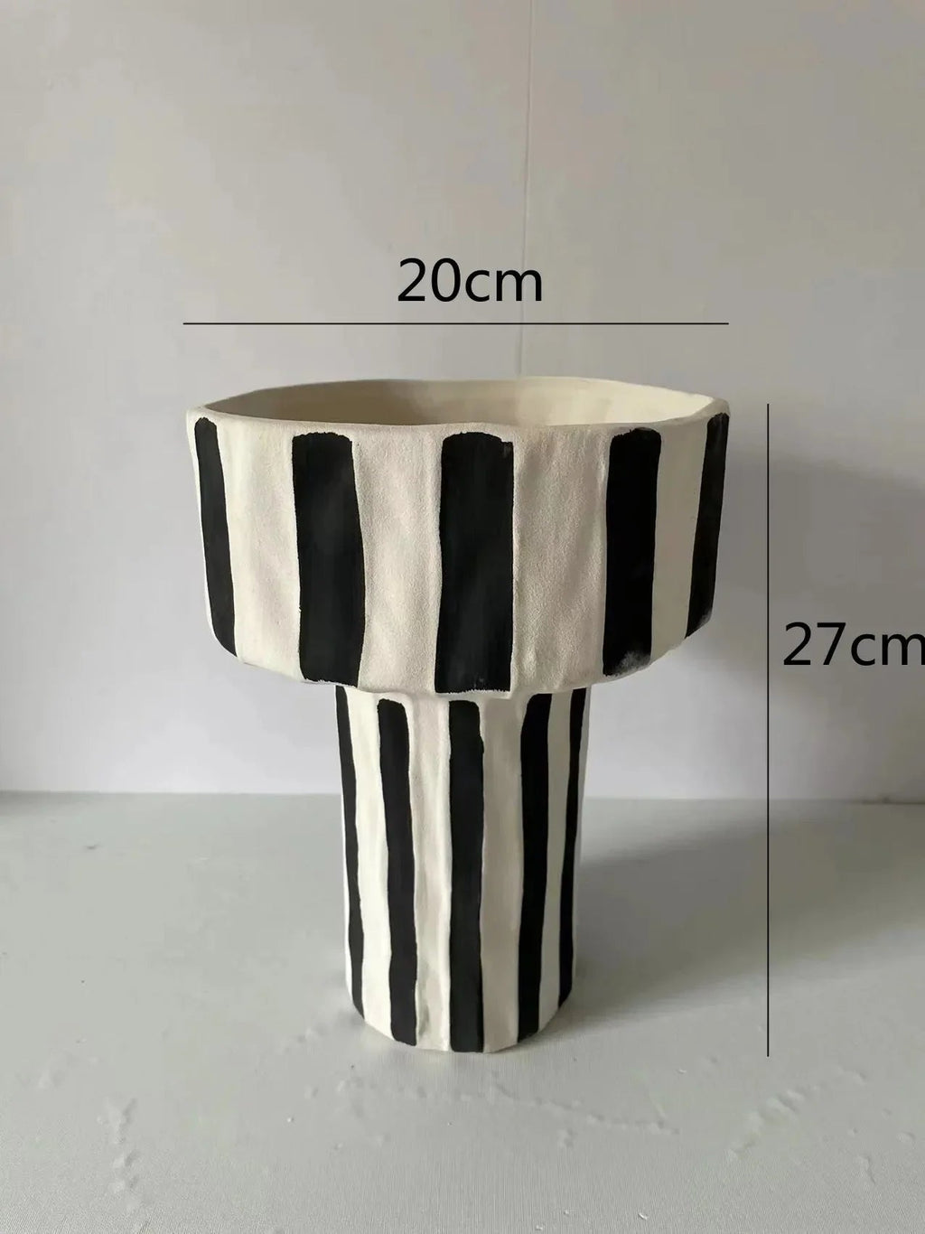 Coreda Striped Ceramic Vase