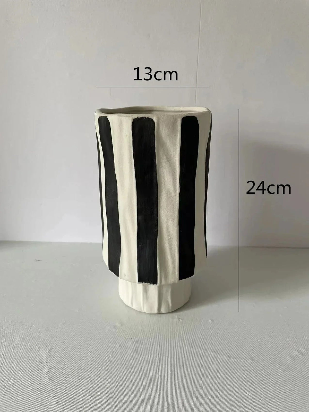 Coreda Striped Ceramic Vase