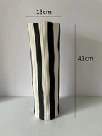 Coreda Striped Ceramic Vase