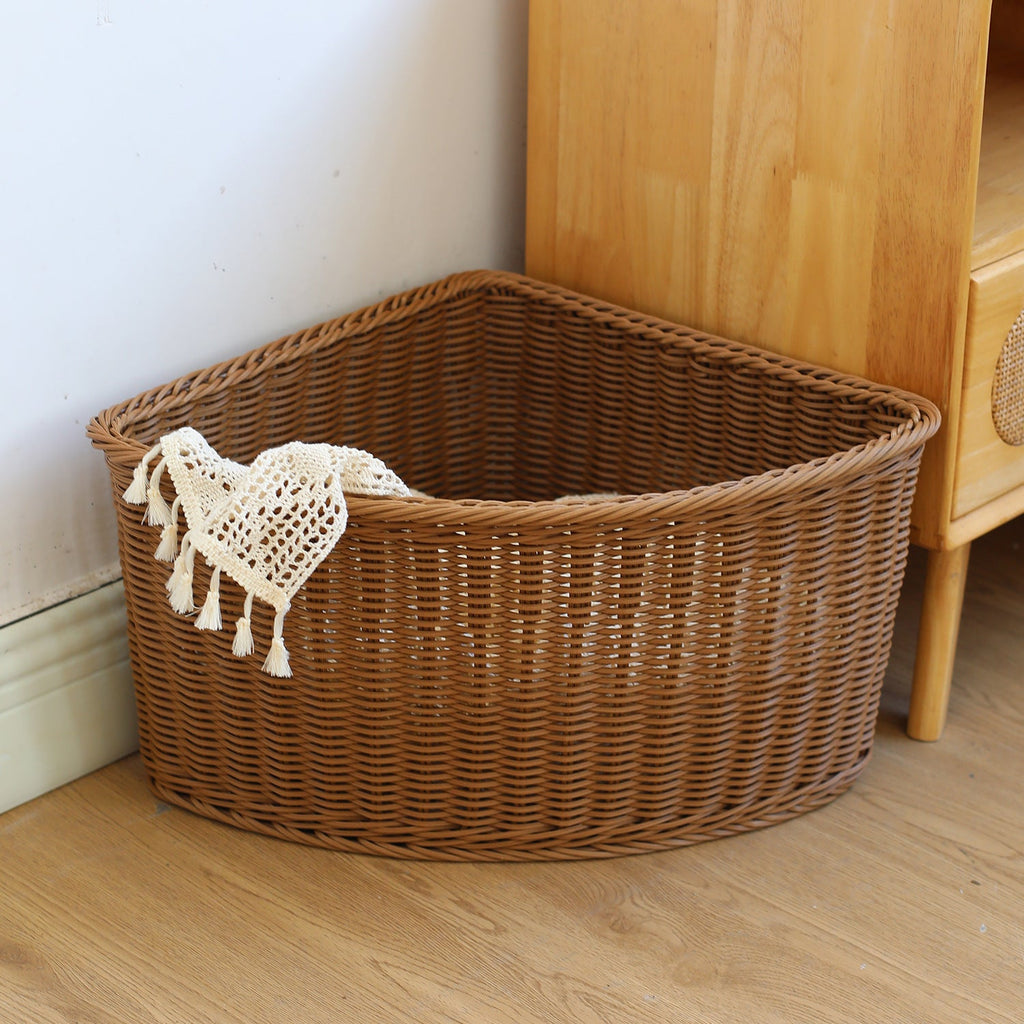 Corner Woven Storage Basket | Kelmera