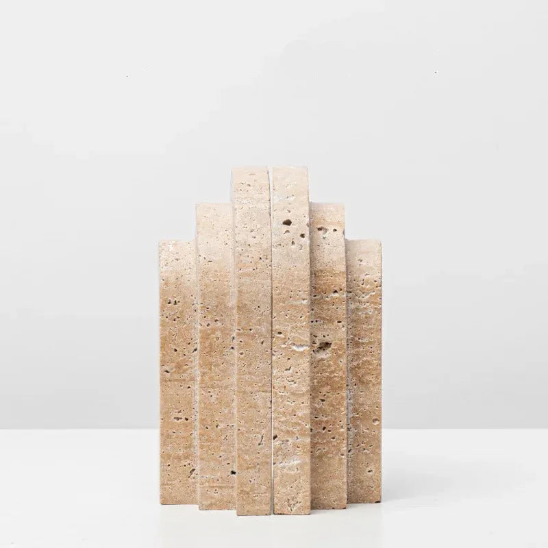 Corvova Travertine Bookends