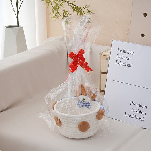 Cozy Storage Basket with Bear Motif | Kelmera