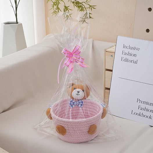 Cozy Storage Basket with Bear Motif | Kelmera
