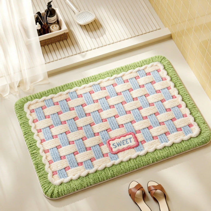Cozy Woven Bathroom Rug | Kelmera