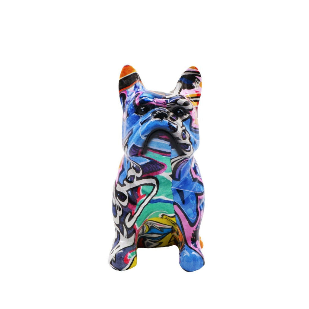 Creative Bulldog Figure made of Hand-Painted Resin | Kelmera