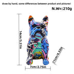 Creative Bulldog Figure made of Hand-Painted Resin | Kelmera