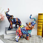 Creative Elephant Figurine with Colorful Design | Kelmera