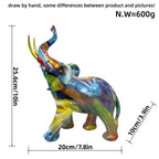 Creative Elephant Figurine with Colorful Design | Kelmera