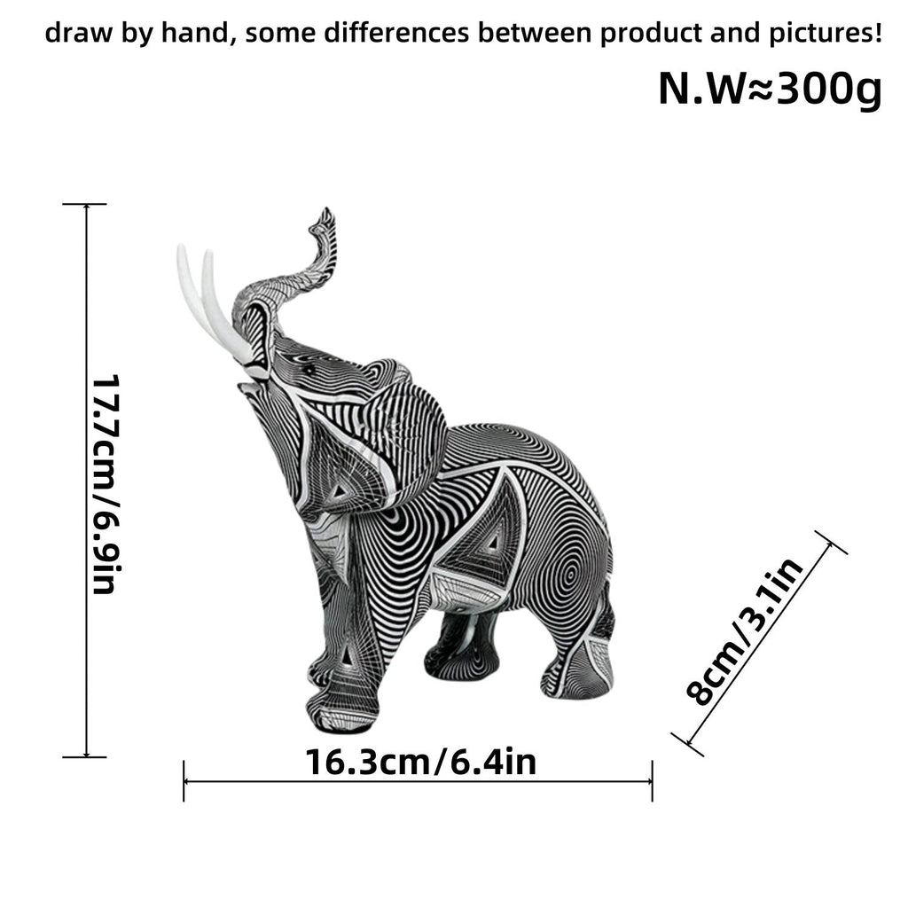 Creative Elephant Figurine with Colorful Design | Kelmera