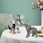 Creative Elephant Figurine with Colorful Design | Kelmera