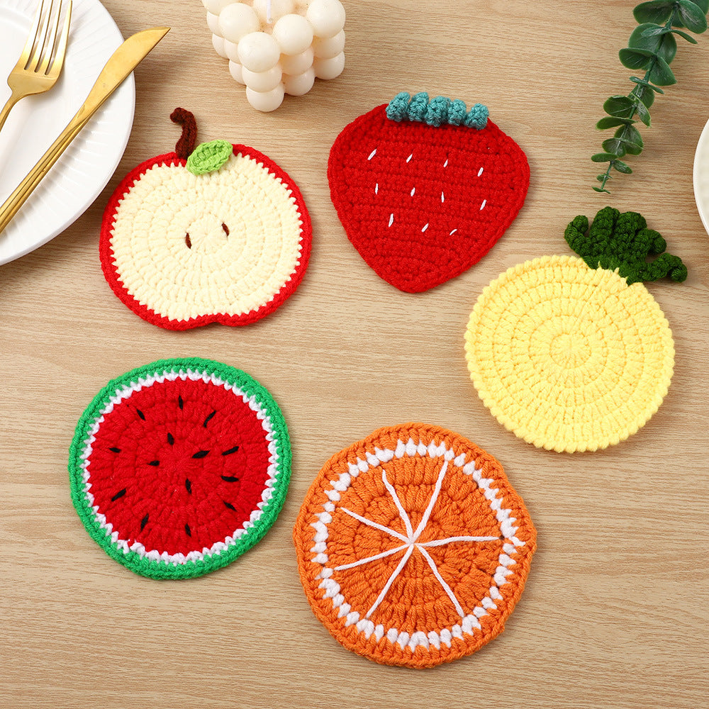 Crochet Fruit Coaster | Kelmera
