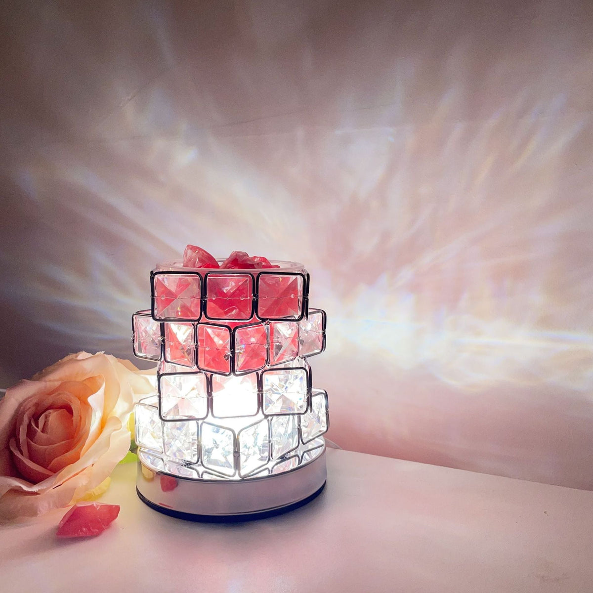 Crystal Mosaic Gem Table Lamp | Kelmera