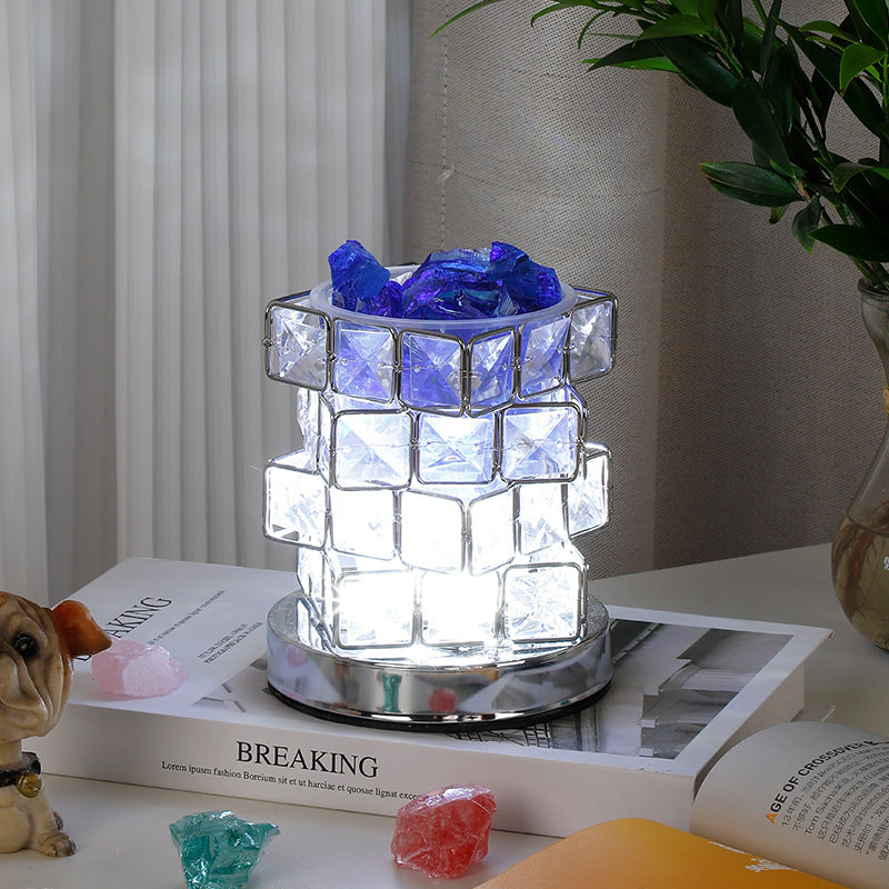 Crystal Mosaic Gem Table Lamp | Kelmera
