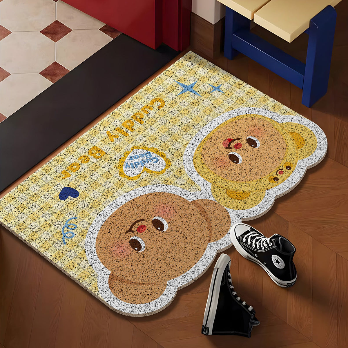 Cuddly Bear-Themed Indoor Area Mat | Kelmera
