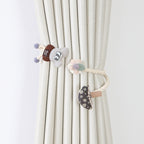Curtain Holder Mouse Gray Mushroom Chestnut Brown | Kelmera