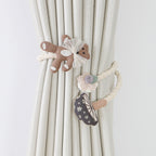 Curtain Holder Mouse Gray Mushroom Chestnut Brown | Kelmera
