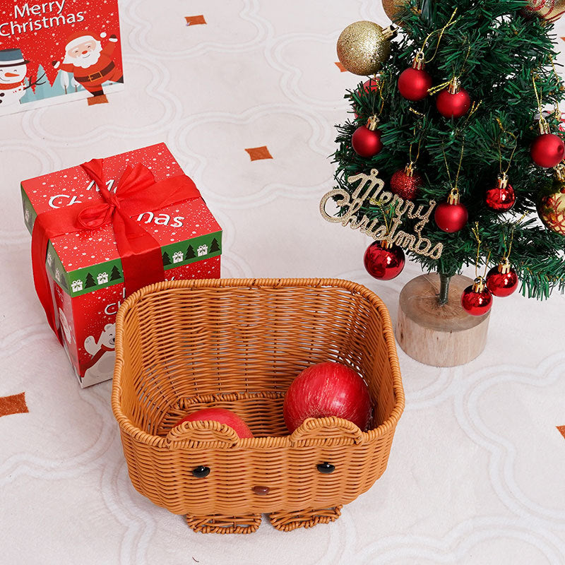 Cute Animal-Themed Woven Storage Basket | Kelmera