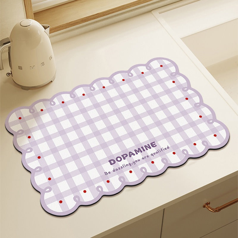 Cute Bear-Themed Absorbent Kitchen Mat | Kelmera