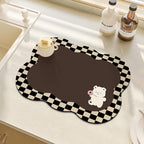 Cute Bear-Themed Absorbent Kitchen Mat | Kelmera