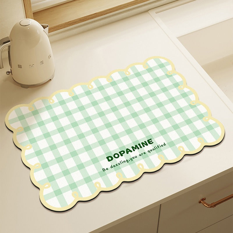 Cute Bear-Themed Absorbent Kitchen Mat | Kelmera