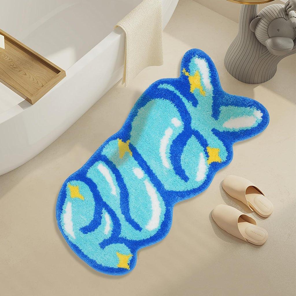 Cute Bunny-Shaped Bath Mat | Kelmera