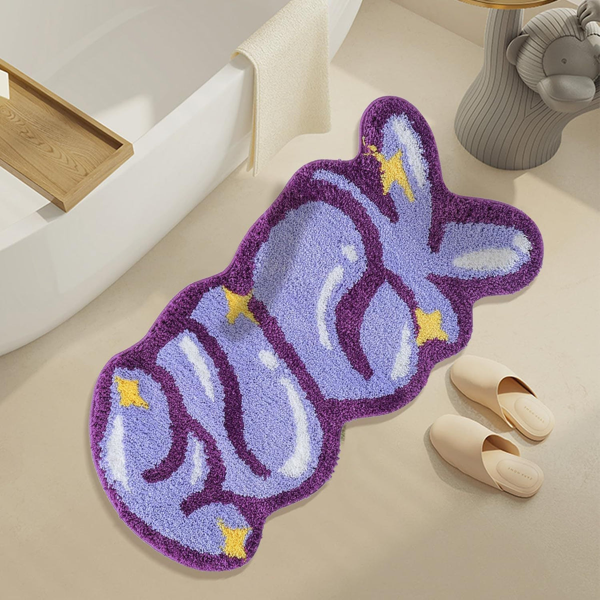 Cute Bunny-Shaped Bath Mat | Kelmera